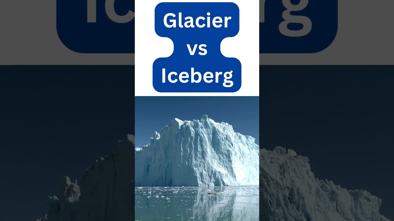 Glacier vs Iceberg  #facts #topbrain #earthatmosphere #science #upsc #glacier #iceberg