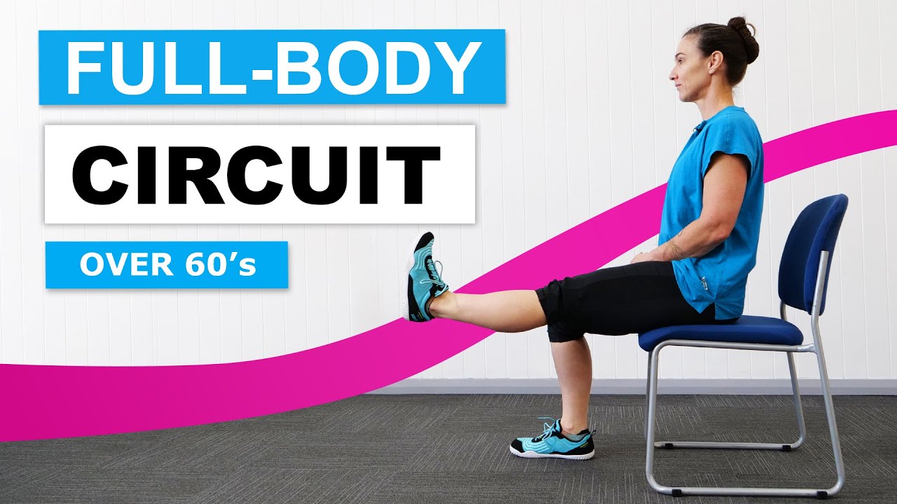 Over 60's Full-Body Strength Circuit (warm-up and cool down included)
