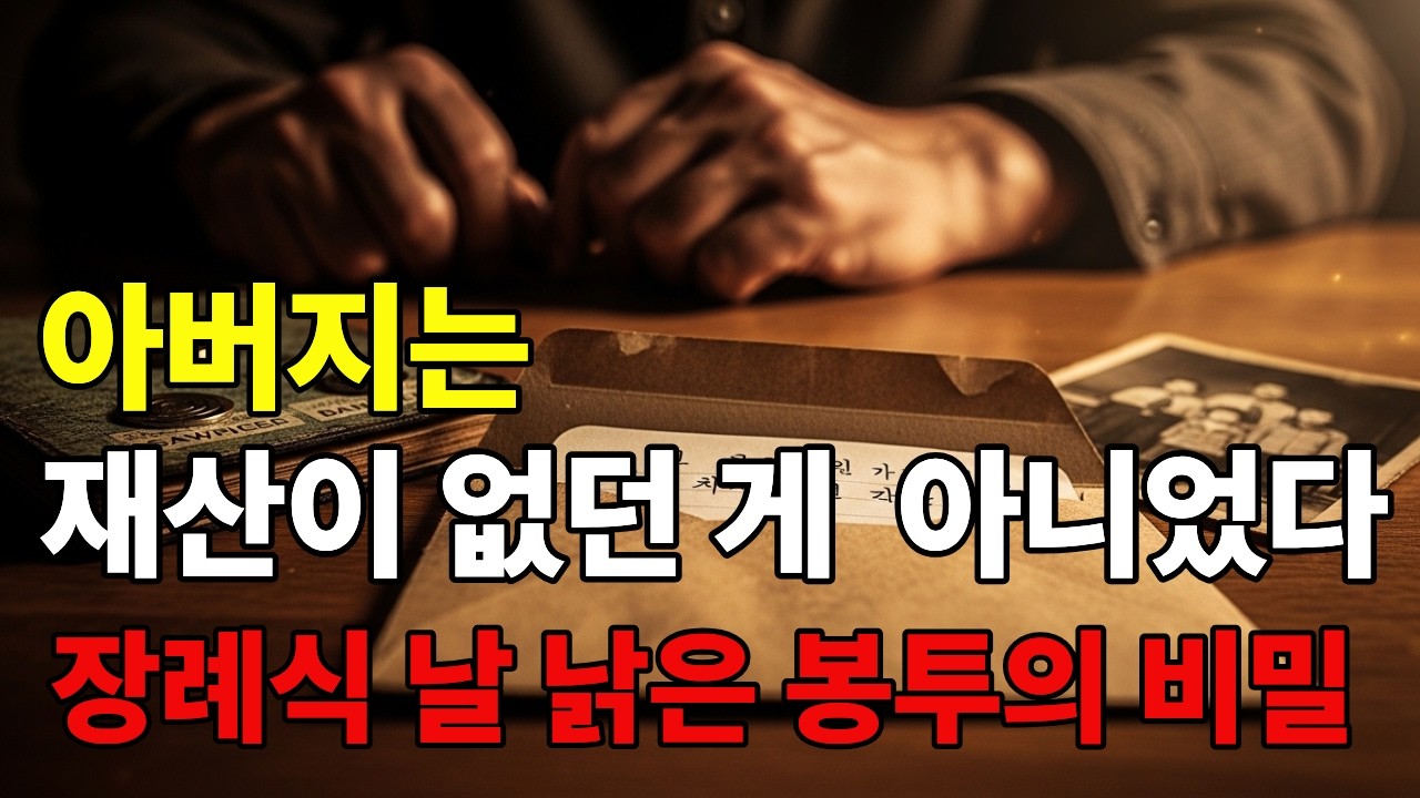 아버지는 재산이 없던게 아니었다, 장례식 날의 낡은 봉투의 비밀  [ 노후사연, 감동사연, 사연라디오, 시니어사연, 반전사연, 오디오북 ]