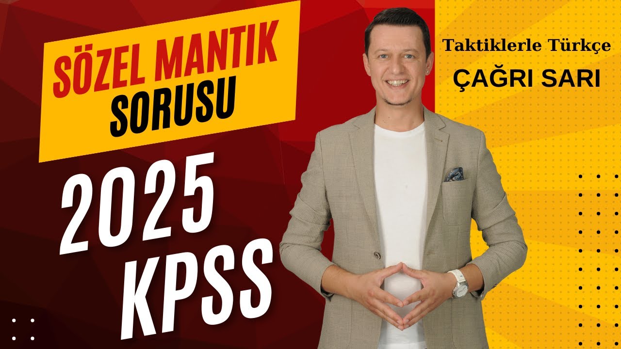 2025 KPSS SÖZEL MANTIK SORUSU💥💥💥