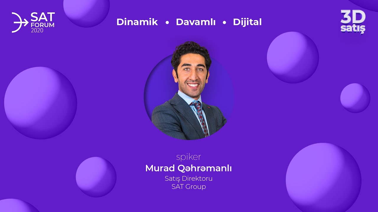 SAT2020 | Satış Forumu 2020 | Murad Qəhramanlı| Satış texnikaları və alətləri paneli