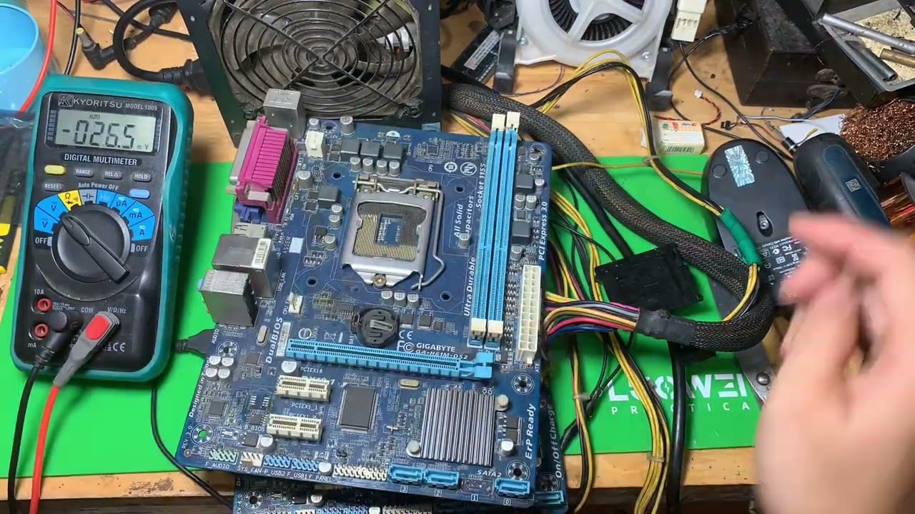 Nguyên nhân mainboard máy tính giga h61m ds2 không kích được nguồn và cách sửa