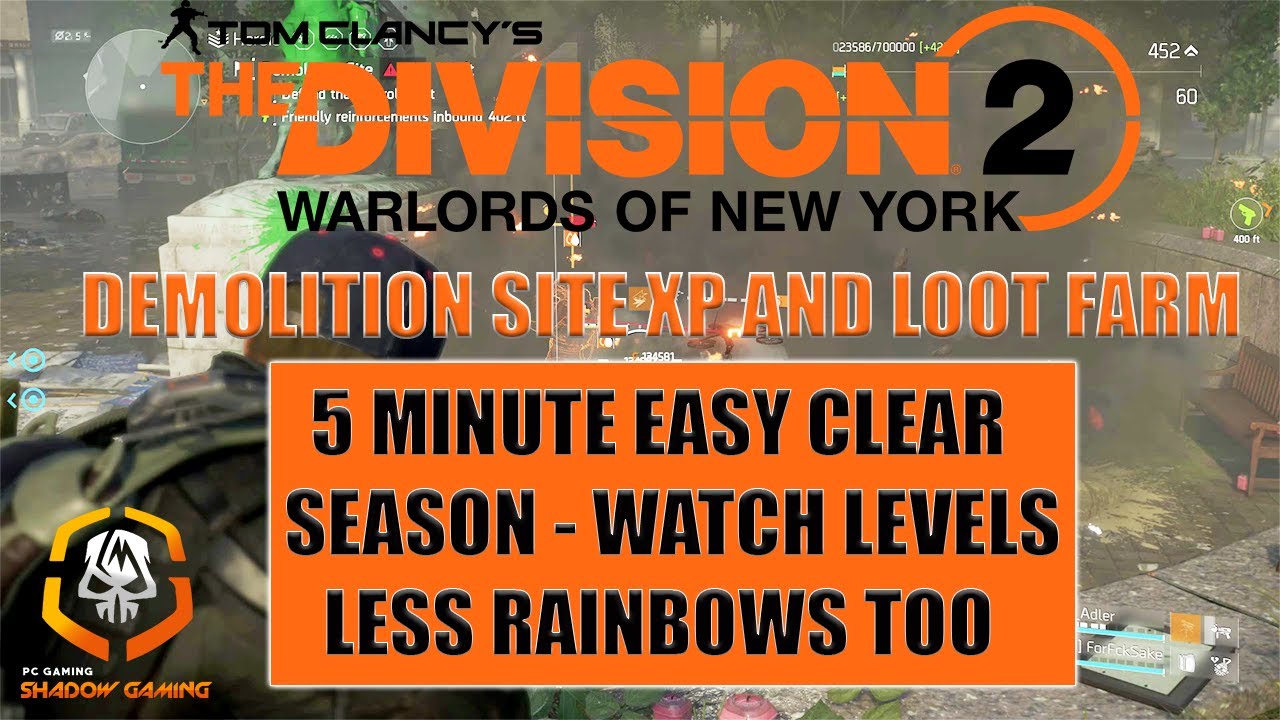 THE DIVISION 2 | DEMOLITION SITE XP FARM  | SHADOW GAMING