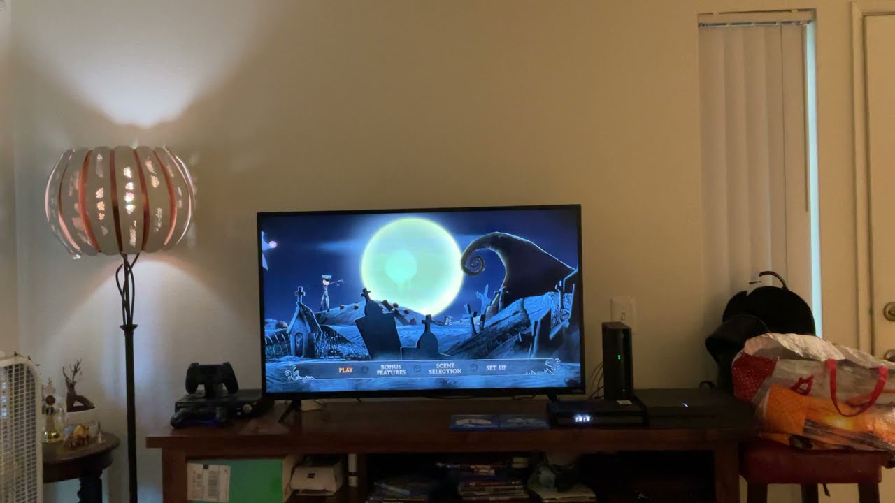 Walt Disney PICTURES THE NIGHTMARE BEFORE CHRISTMAS Blu-Ray Movie Menu Walkthrough Video
