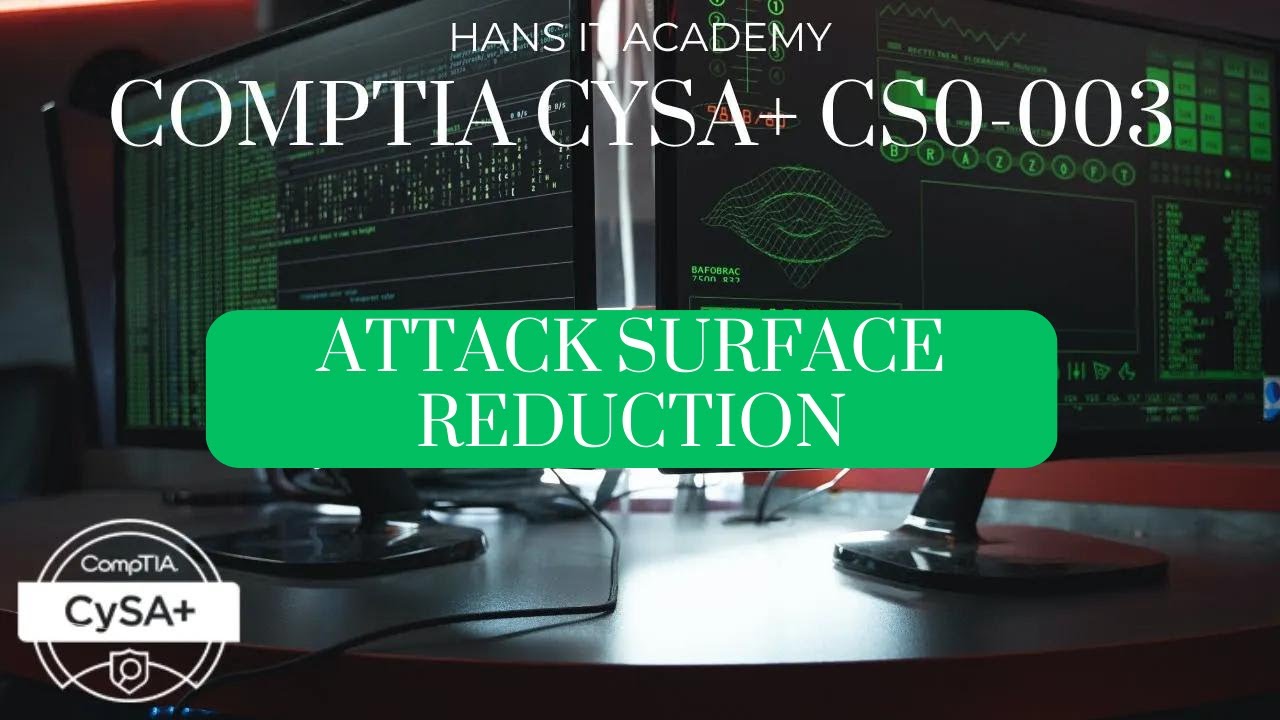 Attack surface reduction - CompTIA CySA+ CS0-003 2.52