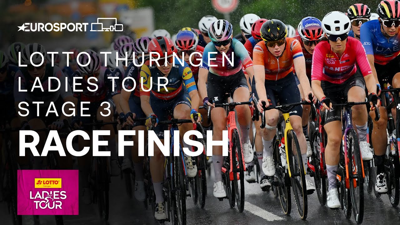 INCREDIBLE SPRINT WIN! 🙌 | Lotto Thuringen Ladies Tour 2024 Stage 3 Race Finish | Eurosport Cycling