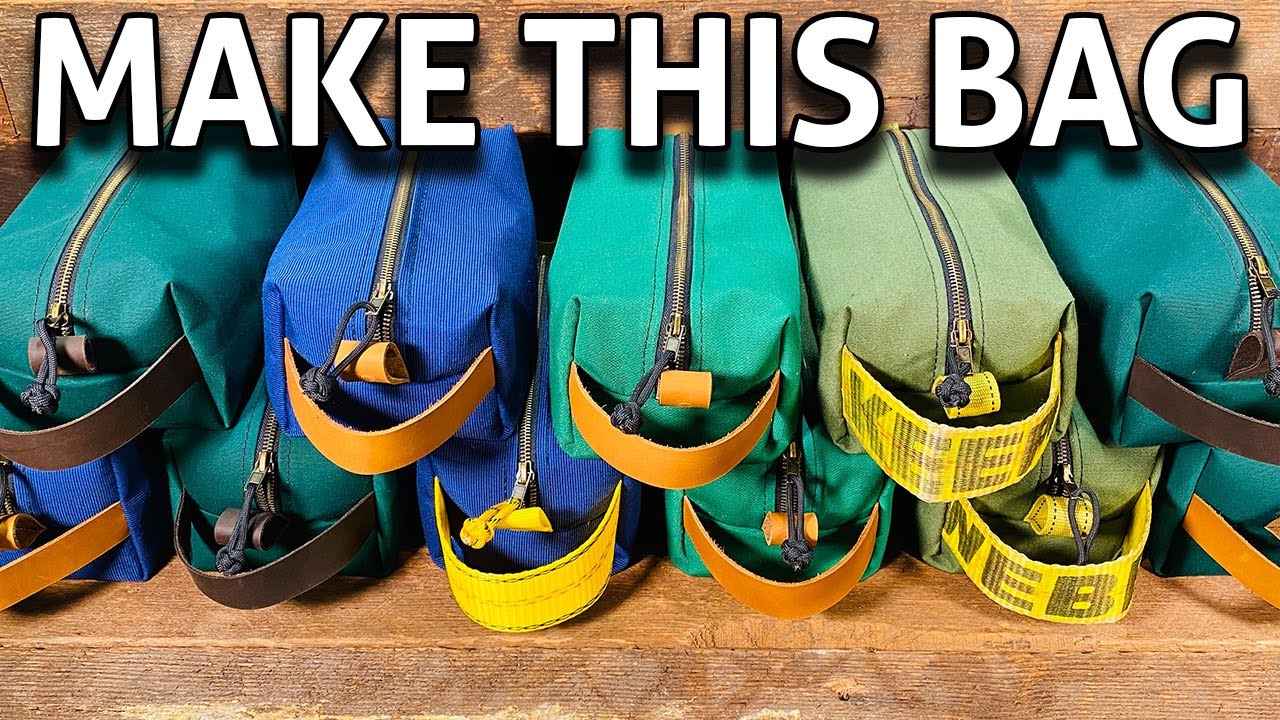 Make This Dopp Kit / Utility Bag - Dimensions Included - RightOn#59 Bag