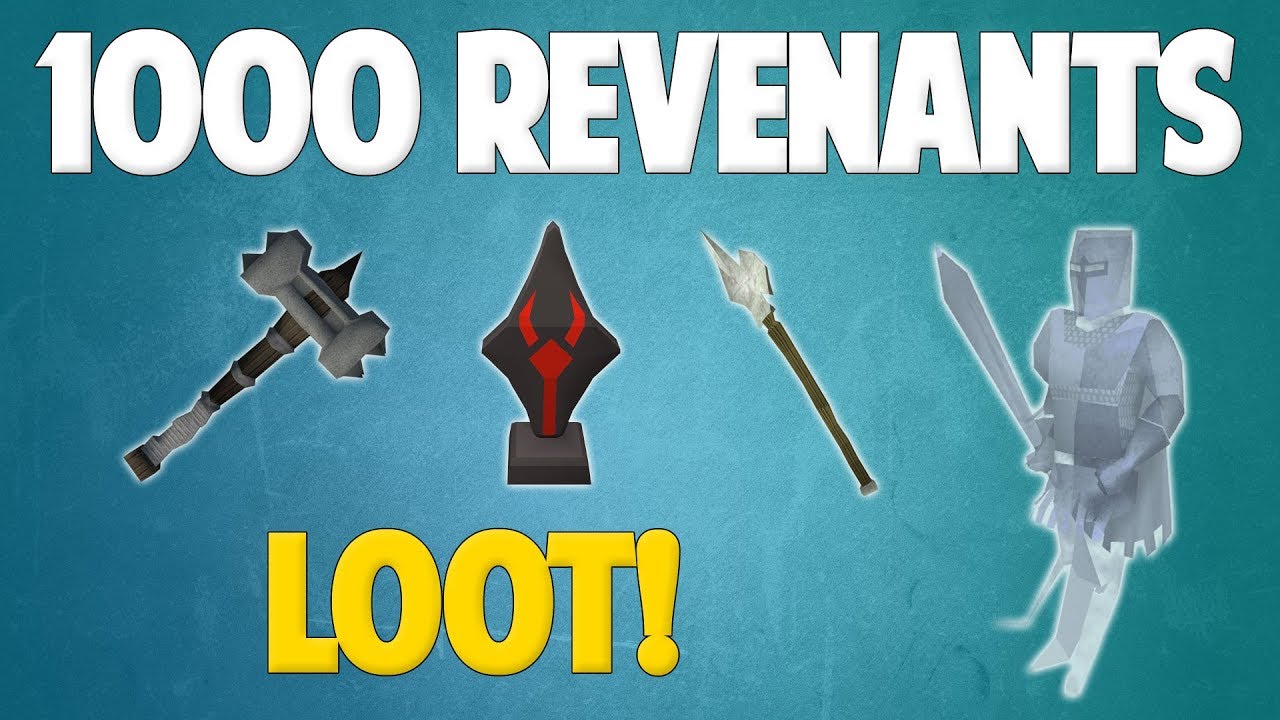 Runescape 2018 | Loot From 1000 Revenants