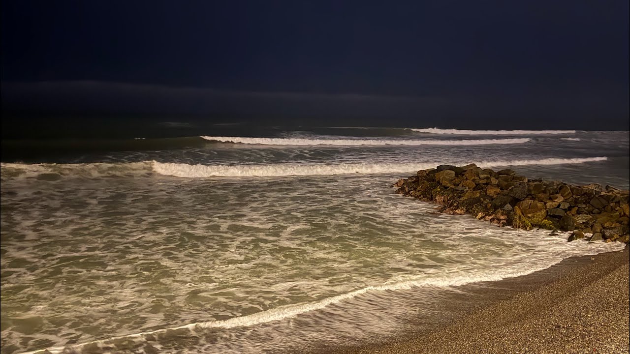 🌙🌊 Sonido Real del Mar de Noche | Relajación Profunda para Dormir Mejor (4K)