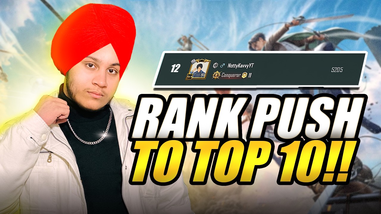 KYA AAJ TOP 10 HOGA ? CONQUEROR RANK PUSH #bgmi #shortsfeed #shorts