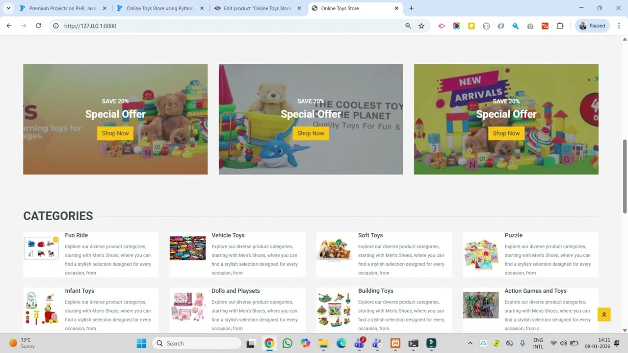 Tienda de juguetes online - C&oacute;digo fuente del proyecto Python Django