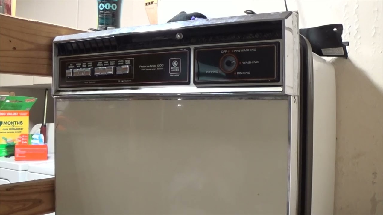 1987 GE Potscrubber 1200 Dishwasher (Full Cycle)