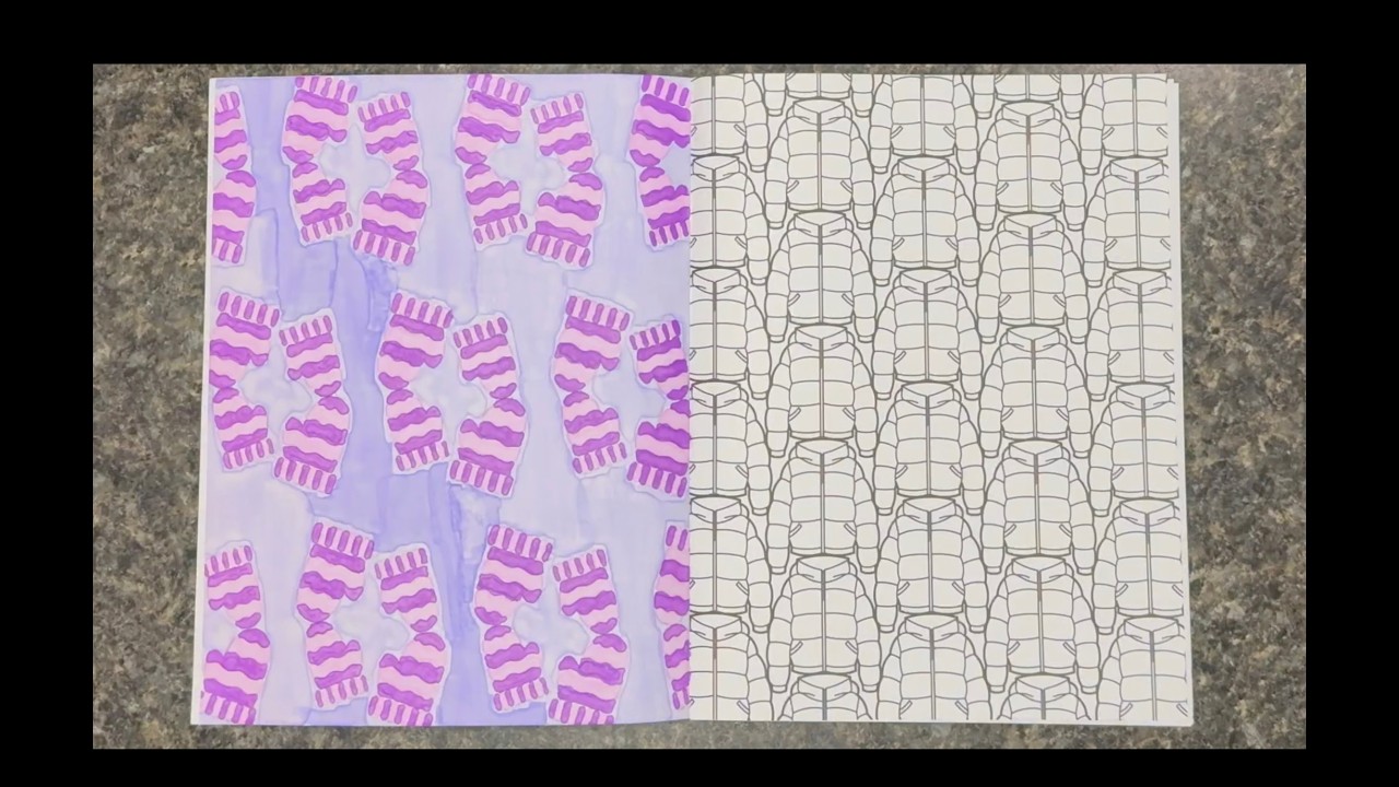 Colour with Me: Satisfying Designs | Neon Puffy Jackets #2sday