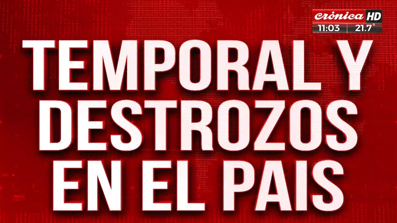 Temporal y destrozos en el país: así quedó Villa Urquiza