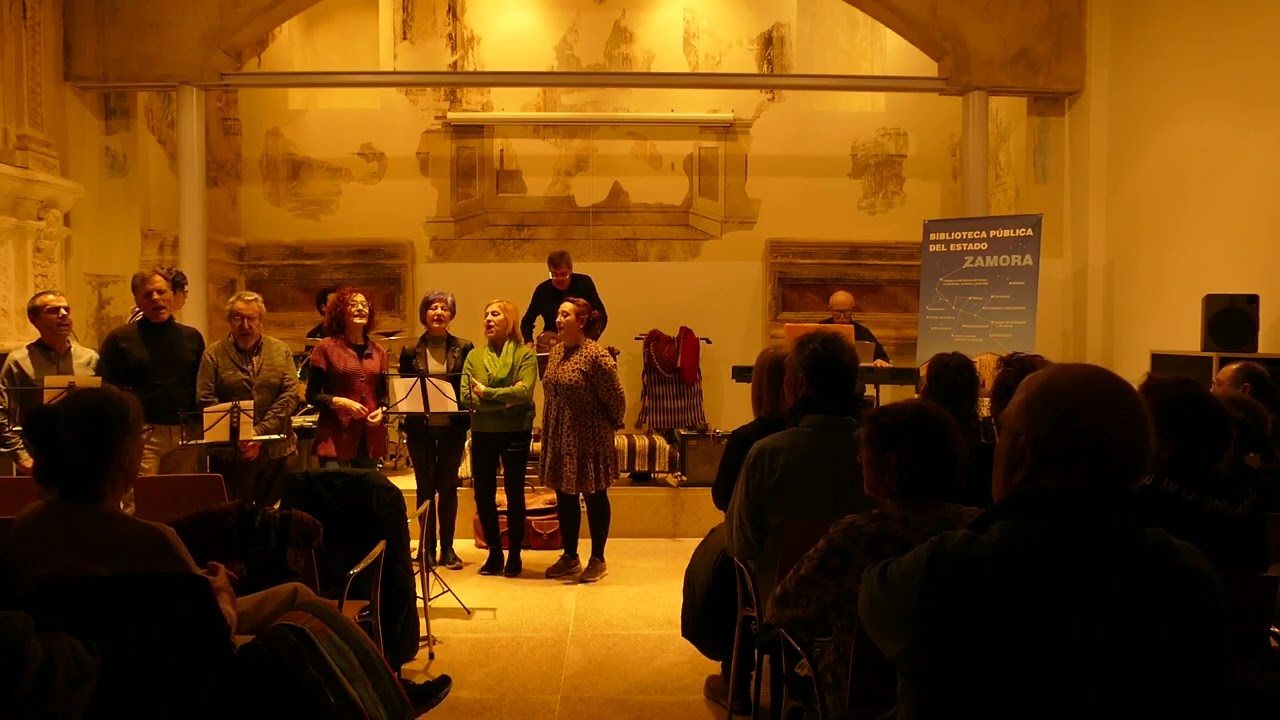 La pedigüeña, #Tradinova con #BajoDuero en la Biblioteca Pública de Zamora. #Jambrinamusic