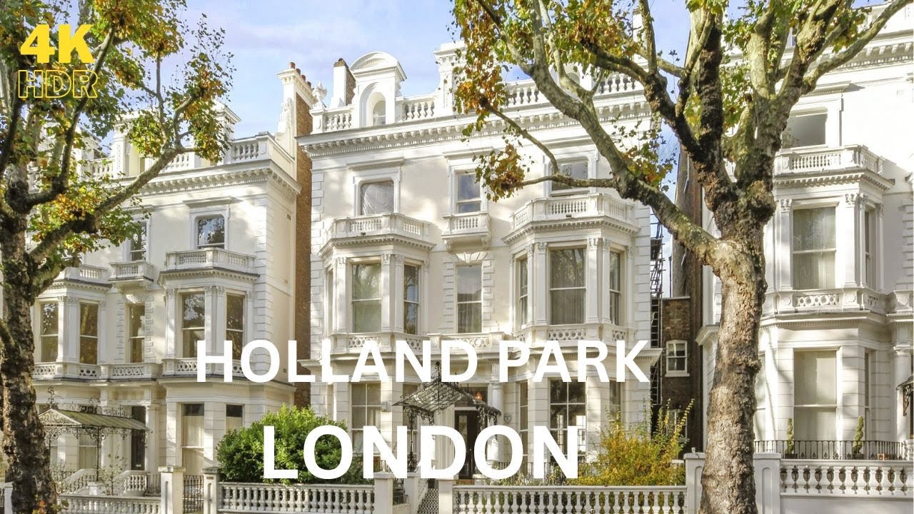 Luxury Houses in London Holland Park [4K HDR]