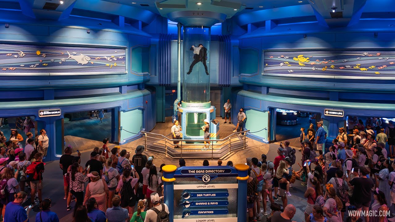Diver Lock-Out Chamber Demonstration at EPCOT in The Seas Pavilion 2025