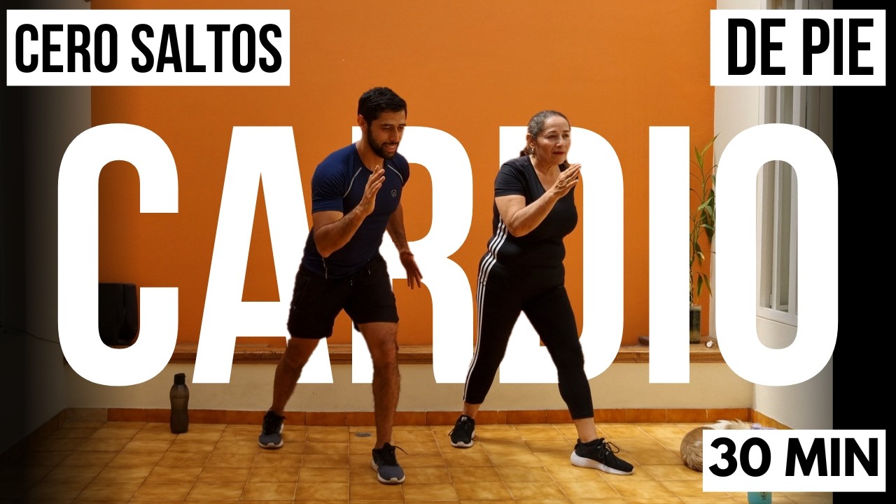 Reduce abdomen y cintura 🔥 empieza a bajar de peso en casa sin saltos y de pie