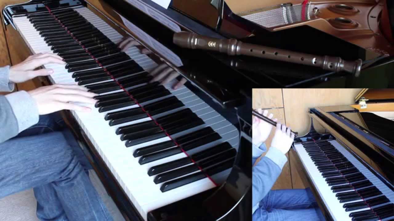 Non Non Biyori - Hidamari Michi to Ren-chon (Piano + Recorder)