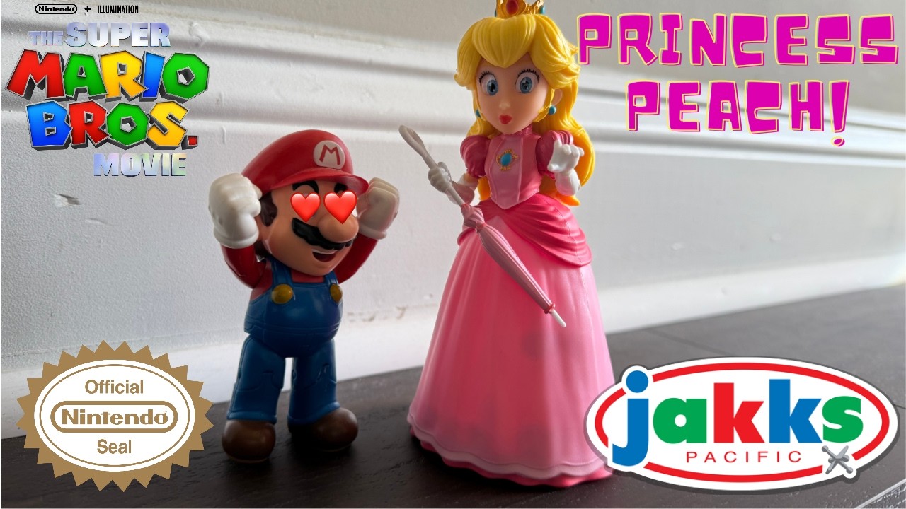 Super Mario Bros. Movie: Peach Figure Unboxing and Review!