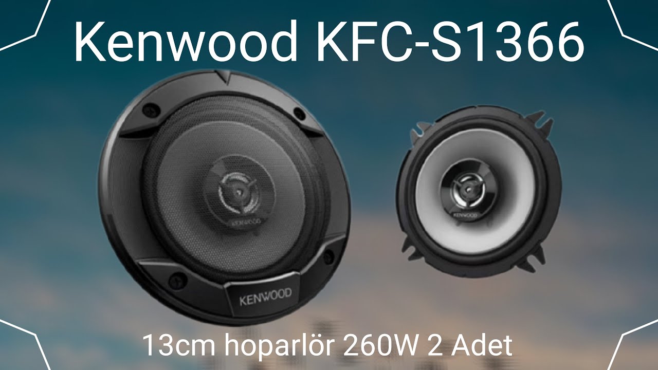 Kenwood Hoparl&ouml;r 13CM 260W 2 Adet KFC-S1366