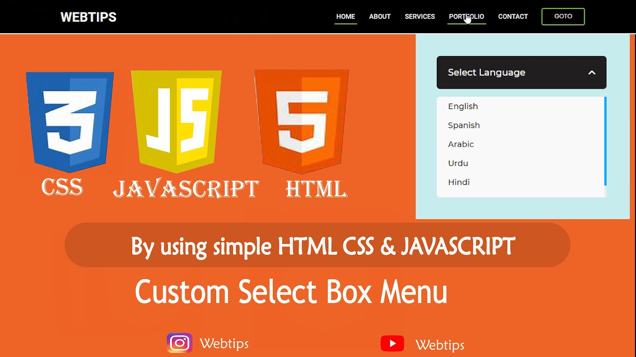 Create A Custom Select Dropdown Menu in HTML CSS & JavaScript
