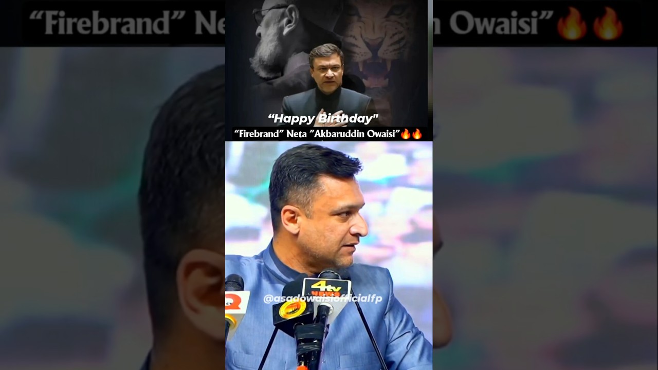 Happy birthday AIMIM's Firebrand neta Akbaruddin owaisi..🔥🔥 || #owaisi #aimim #news #viral #shorts