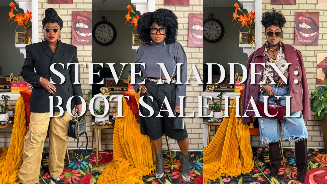 STEVE MADDEN BOOT SALE HAUL! | LaResa Eyvon
