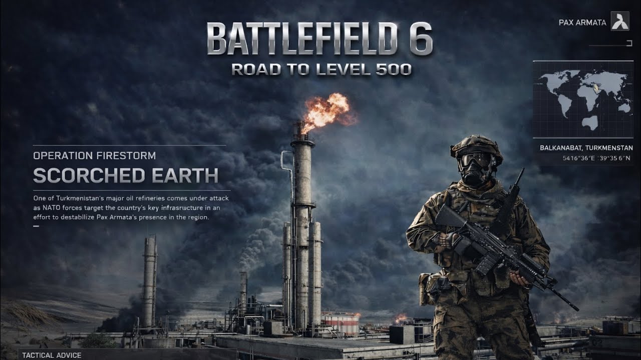 BATTLEFIELD 6 Gameplay PS5 4K | Road to Level 500 | Intense Conquest Matches