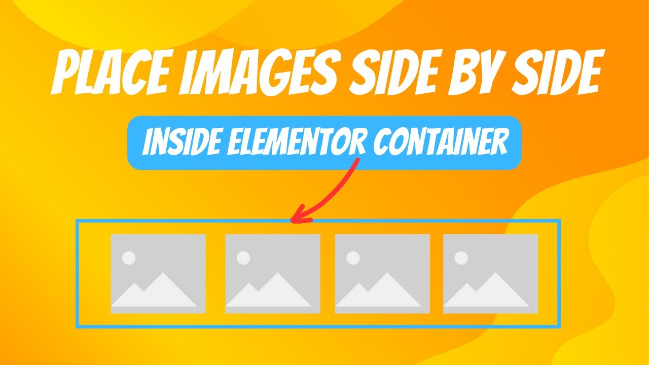 How to place images side by side in an Elementor Flexbox Container