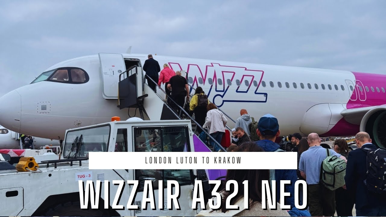 ОБЗОР ПОЛЕТА | Полет WIZZAIR из Лутона в Краков на самолете AIRBUS A321NEO