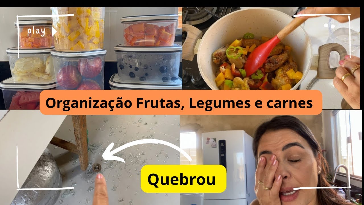Como organizar a Geladeira com potes ELECTROLUX, Almoço Caseiro, Levei um susto!