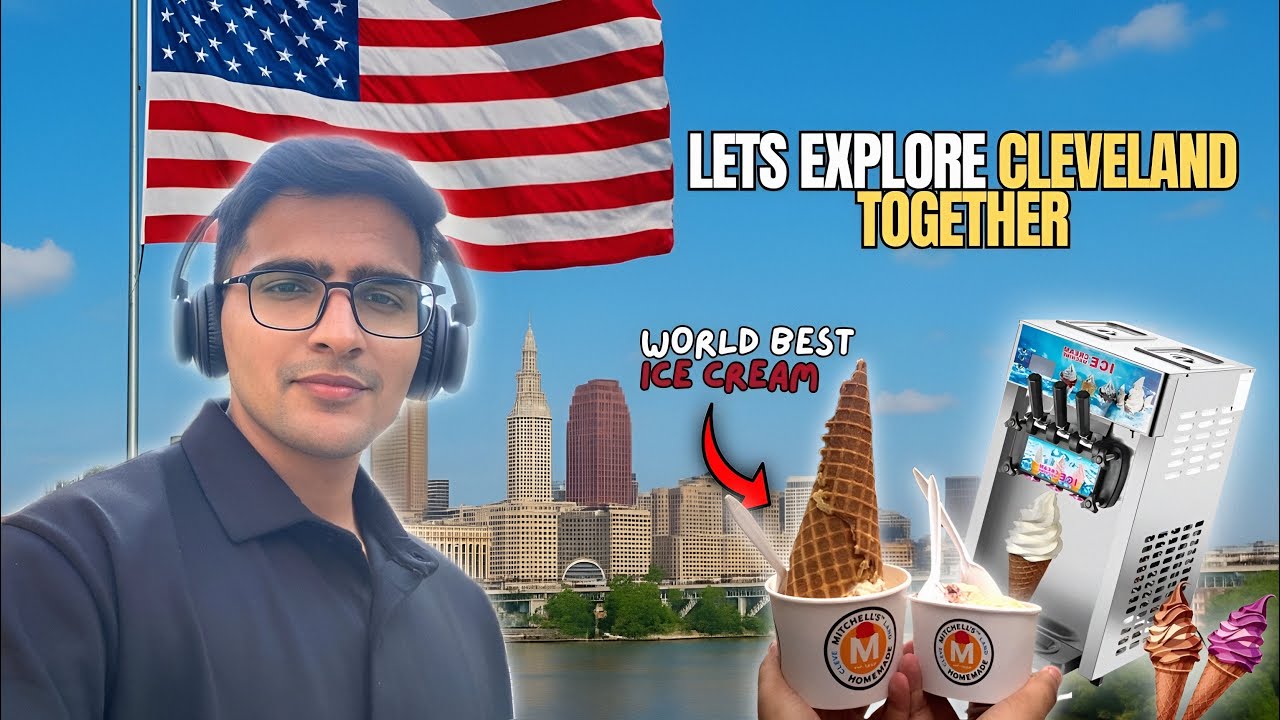 Let's go to the CLEVELAND DOWNTOWN together |  Ice Cream 🍨 | Case Western University | Bus Ride 🚌 