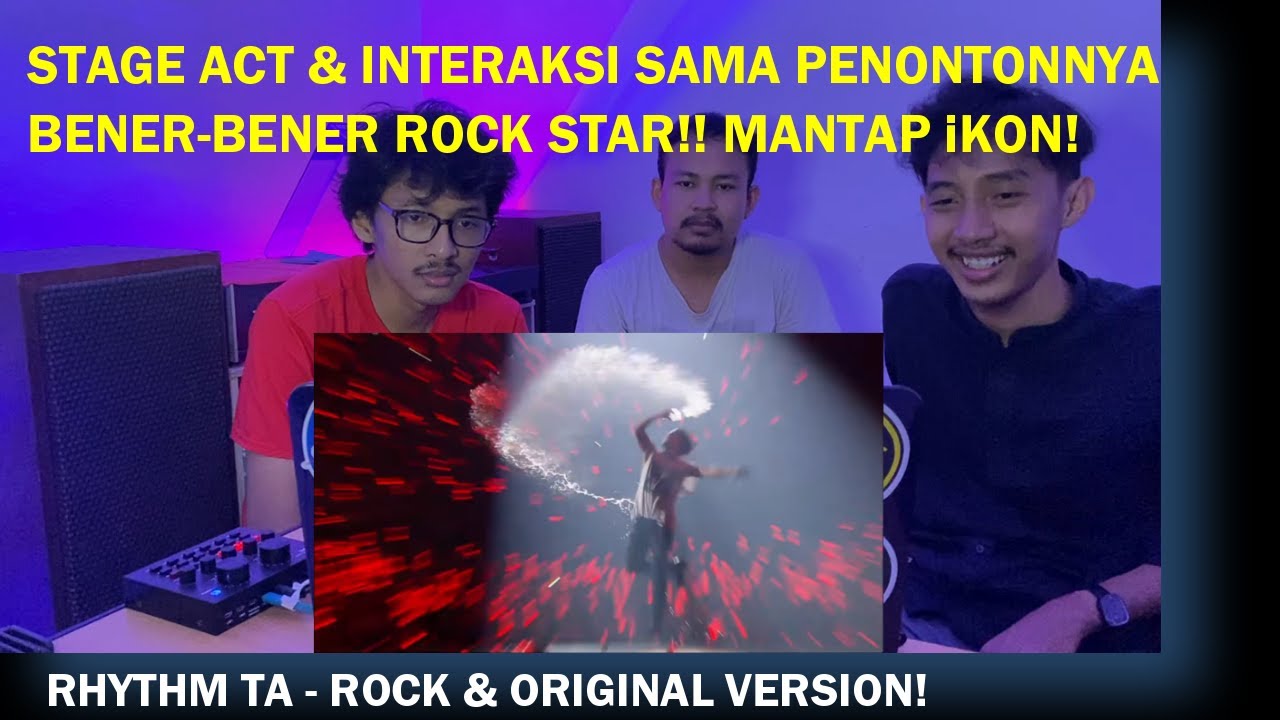 REACTING TO iKON - RHYTHM TA LIVE ROCK VERSION + MV (REACTION)