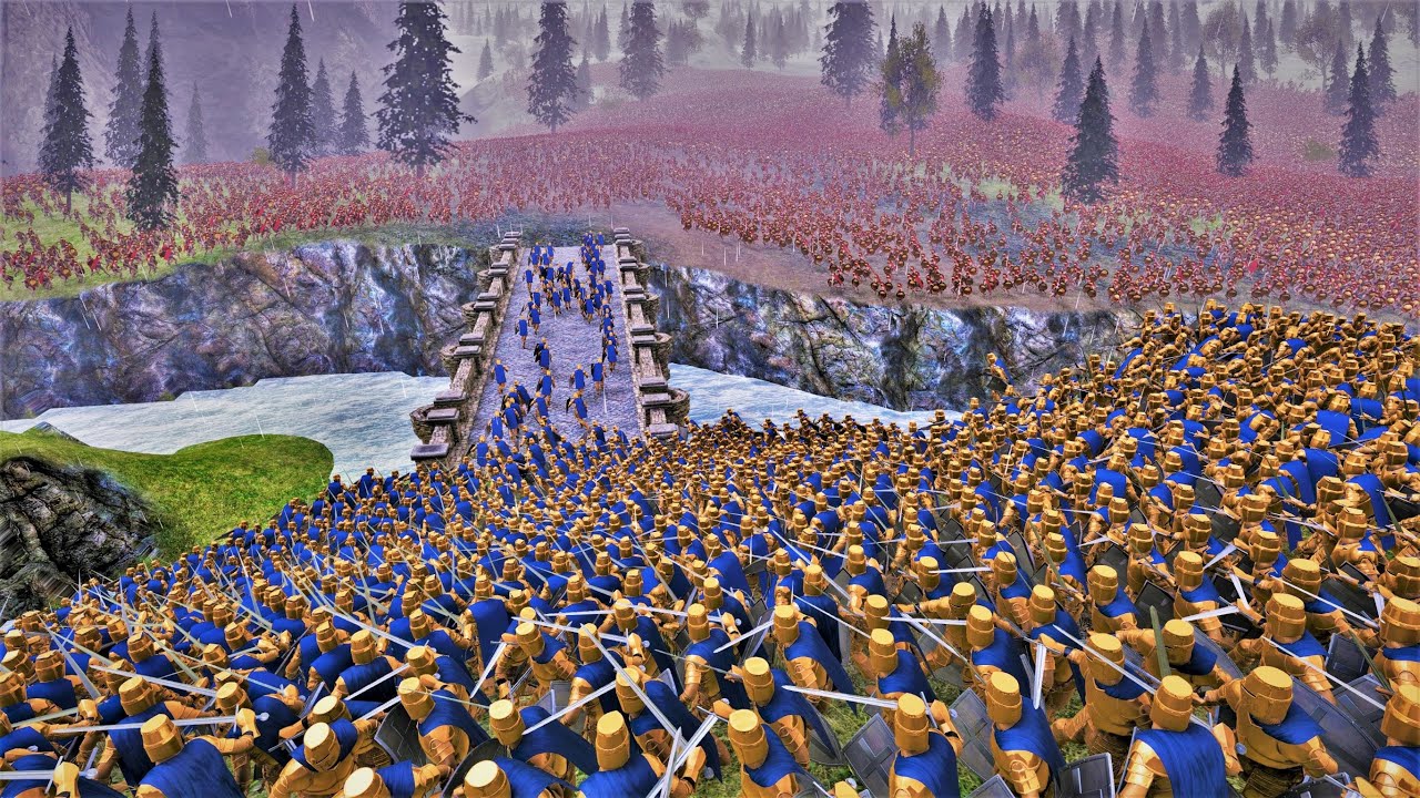 Epic Invasion Of 100K Spartans | Castle Siege - Ultimate Epic Battle Simulator UEBS
