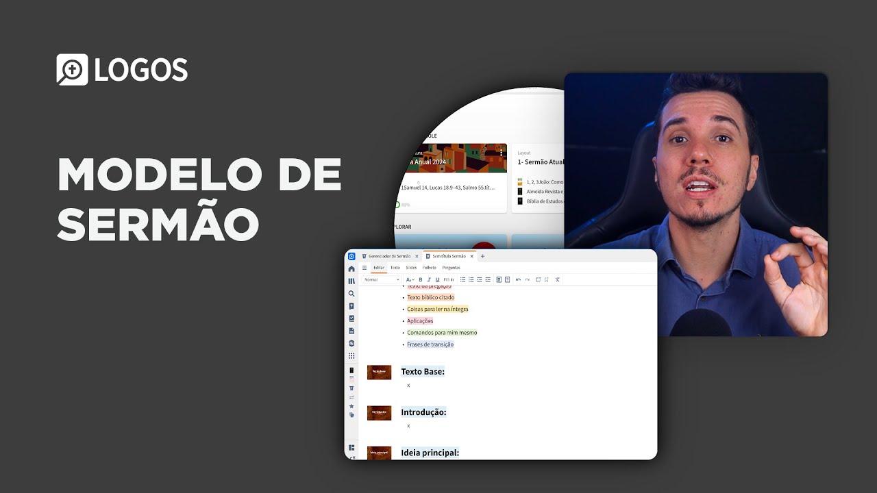 COMO FAZER UM SERMÃO MODELO NO LOGOS