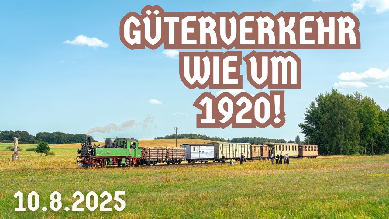 GmP der Königlich Sächsischen Staatseisenbahnen | GÜTERVERKEHR wie um 1920! | Fotozug | Statisten