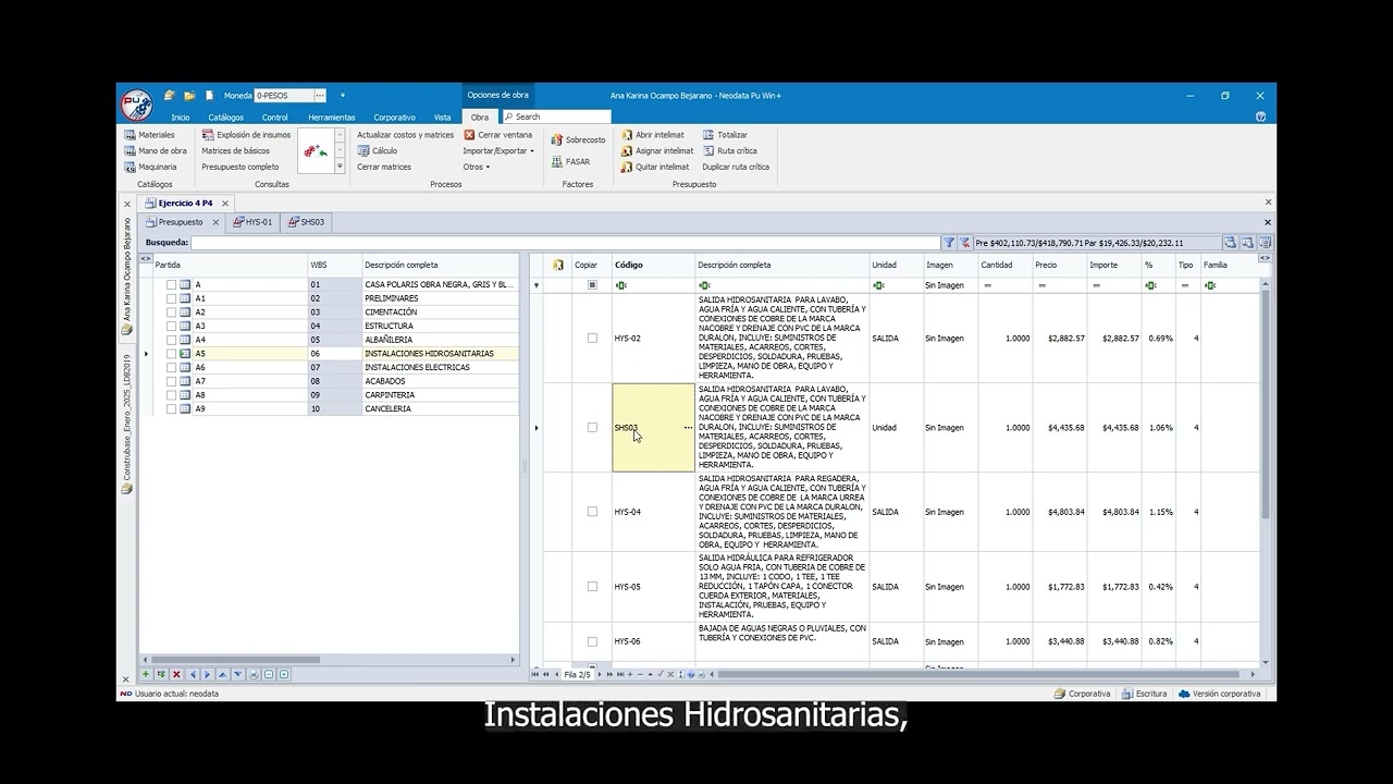 C&oacute;mo hacer presupuestos en Neodata