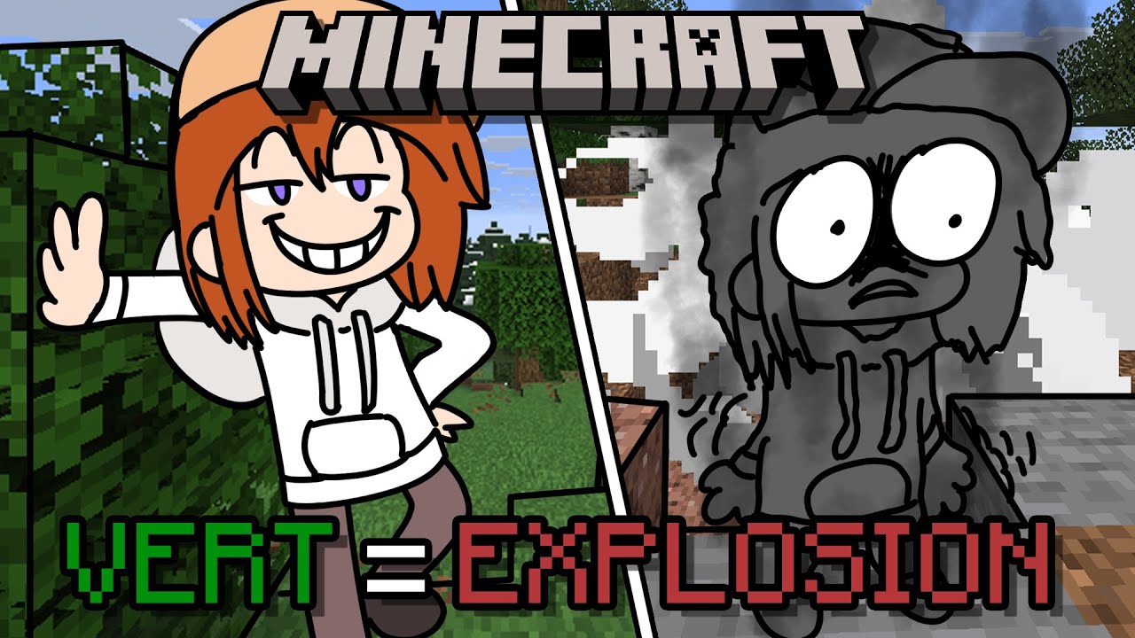 MINECRAFT mais si je TOUCHE du VERT j'EXPLOSE