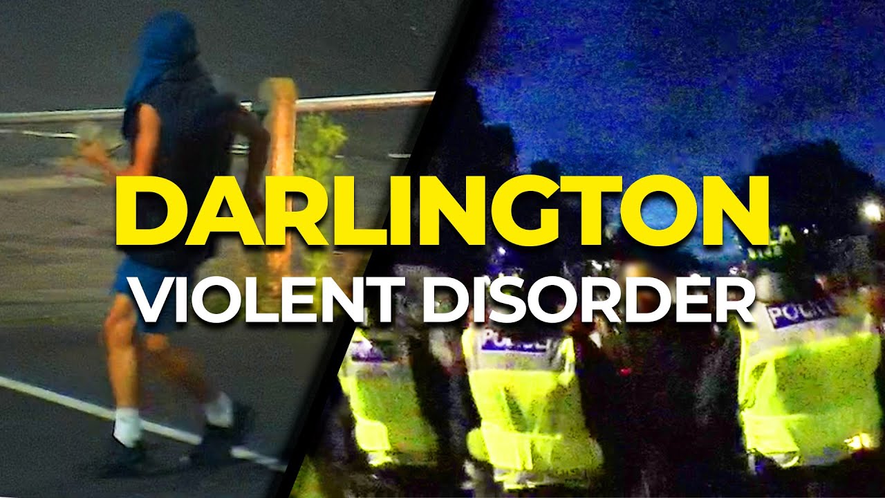 18-year-old convicted after throwing bricks at Darlington riot police