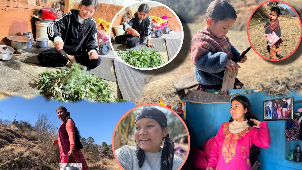 Mummy pahunchi Gaon: Nani ne apne liye khud sila sundar suit! 👗✨|| Saath mein Banaya Nepali Khana 🍲￼