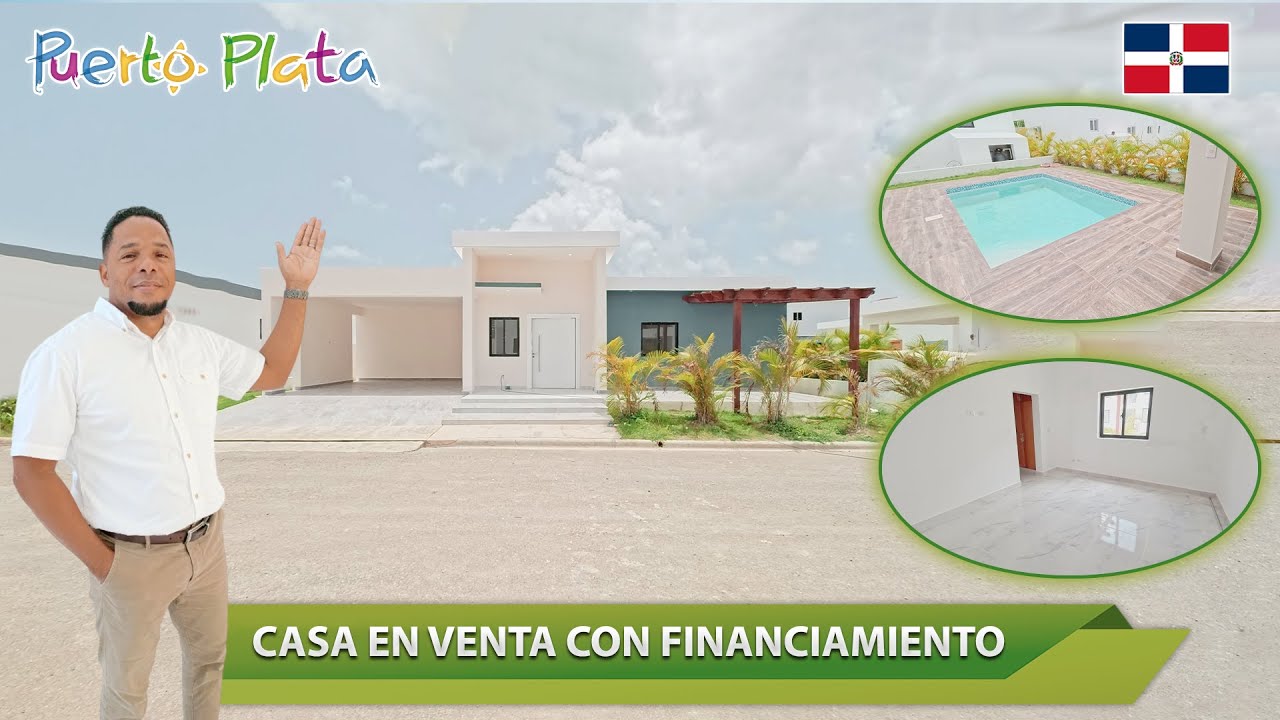 ⭕️!NUEVA! CASA EN VENTA 🔑 CON PISCINA | PUERTO PLATA 🇩🇴 | HOUSE FOR SALE NEAR BEACH 🌊