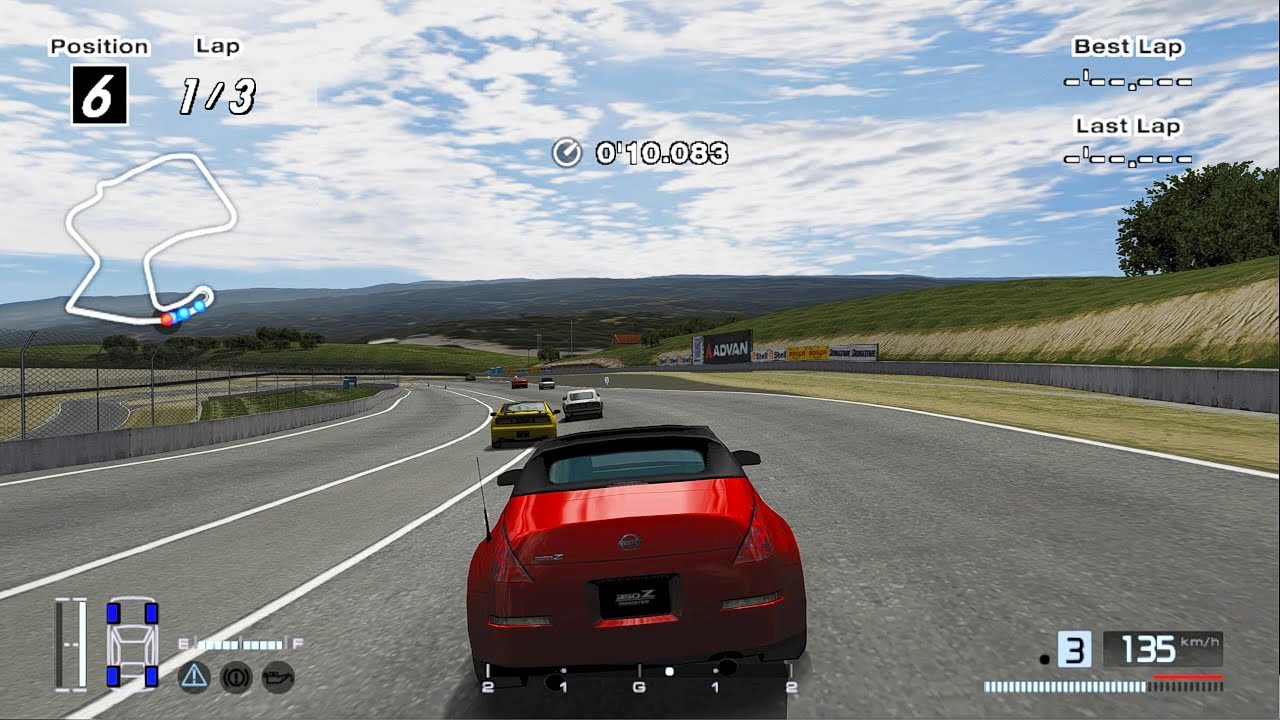 Gran Turismo 4 - Nissan 350Z Roadster (Z33) '03 | Laguna Seca | PS2 Gameplay HD