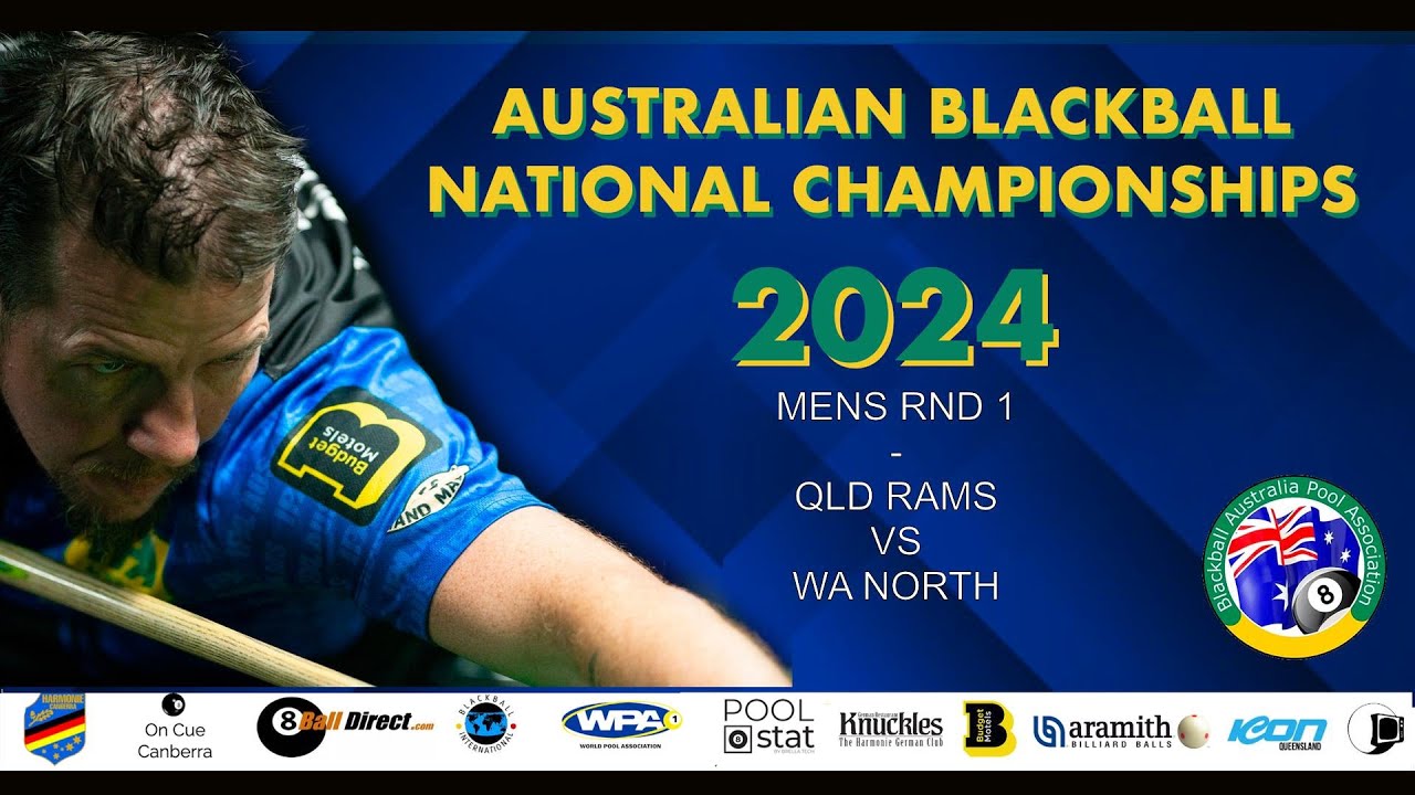 Australian Blackball National Championships 2024 - MENS RND 1 - QLD RAMS VS WA NORTH