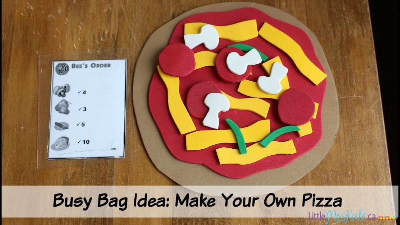 Busy Bag Ideas: Make Your Own Pizza