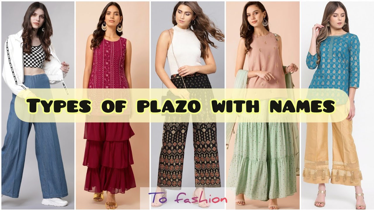 26 Types Of Palazzo With Names|Different Types Of Plazo With Names|Latest Plazo Pant Design 2021