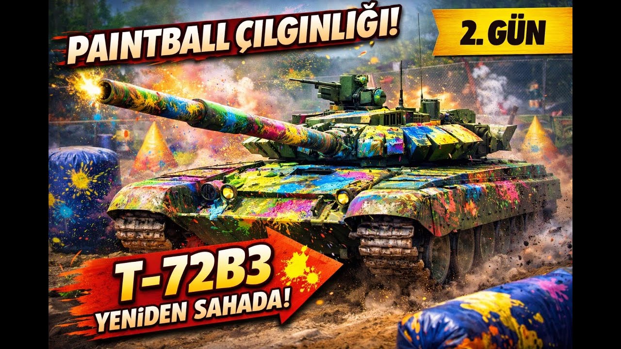 2. Gün Paintball Arena  T-72B3 Görevi yapıyoruz ! | War Thunder Özel Etkinlik