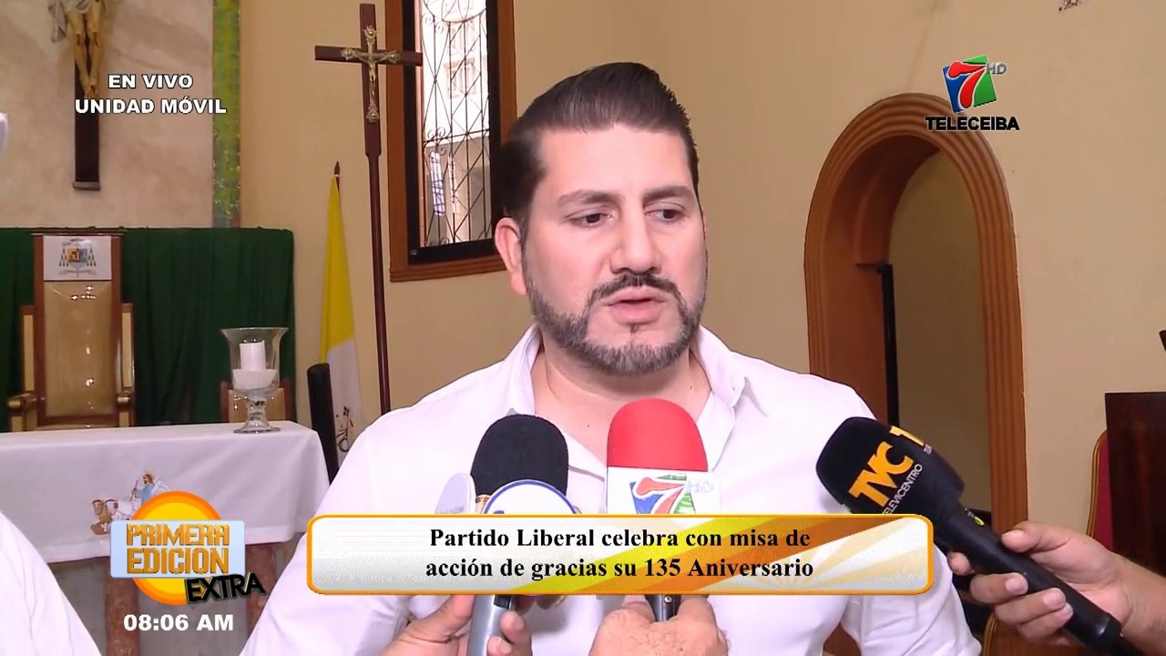 Partido Liberal en La Ceiba celebra con misa de acción de gracias sus 135 aniversario.