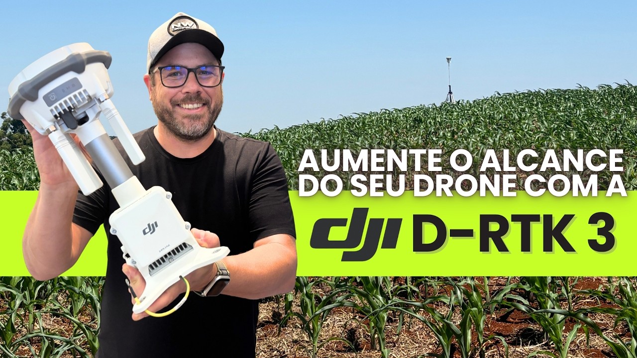 Base DJI D-RTK 3 no modo REPETIDORA - Aumente o Alcance de seu Drone