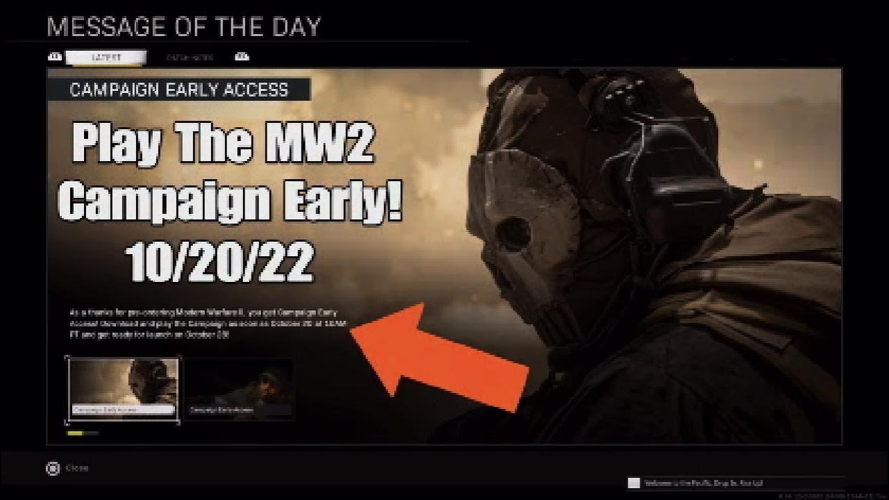 CoD MW2 Campaign Early Access Details (10/20/22) - Play & Earn Rewards!